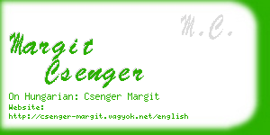 margit csenger business card